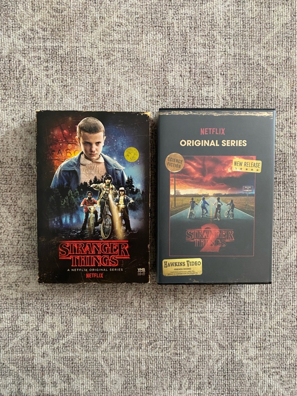 Stranger Things Netflix Blu Ray/DVD Season 1 and 2 Target VHS Edition